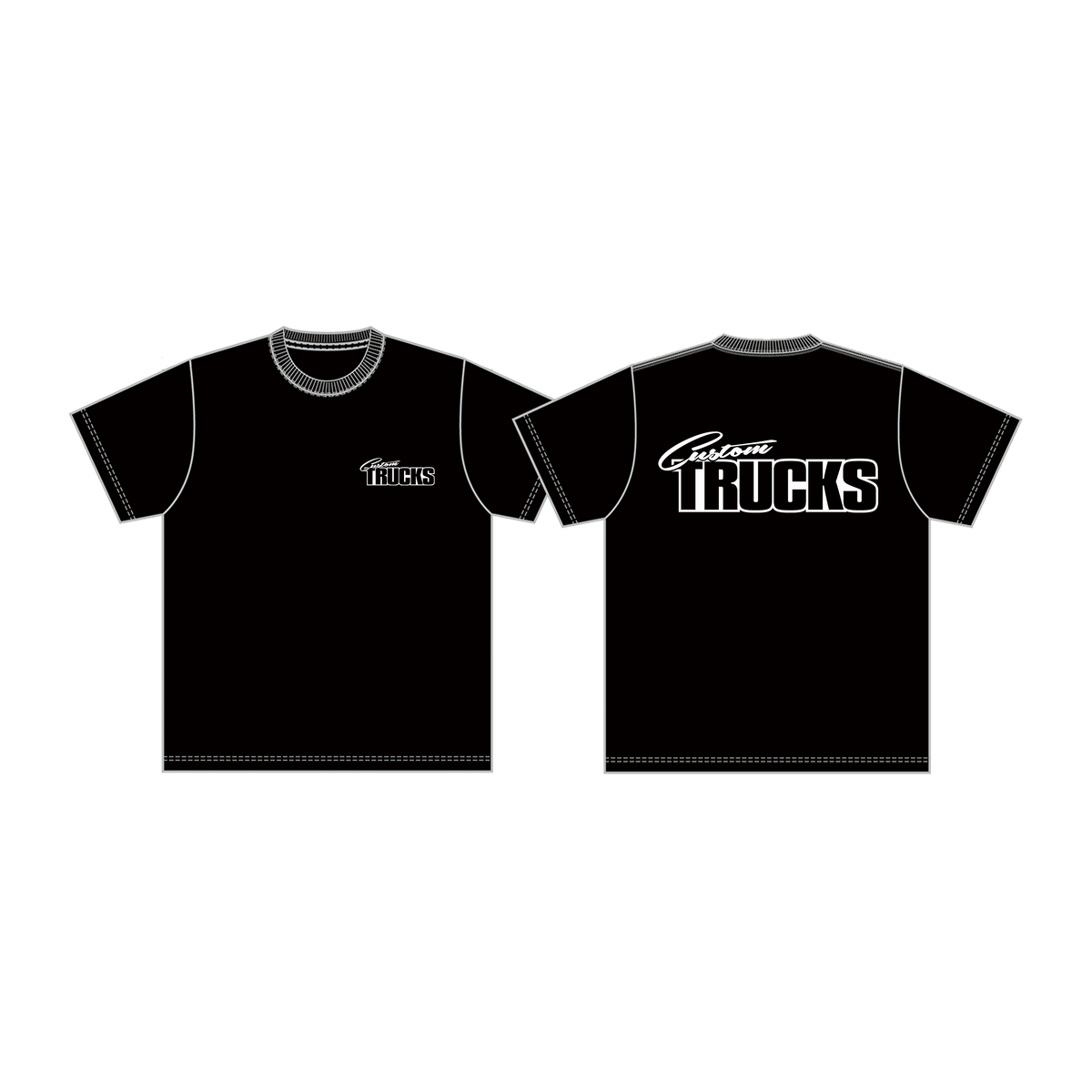 CTM オフィシャルクラシックロゴ 5.6オンスTシャツ（ブラック）